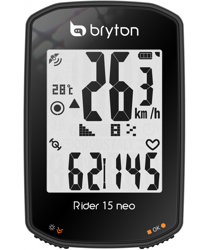 Bryton Contachilometri GPS rider 15 NEO nero